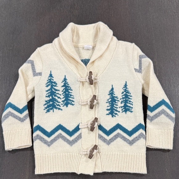 GAP Other - Adorable Baby Gap Shawl Style Cardigan W/ Yeti Design 18-24 Months Toddler